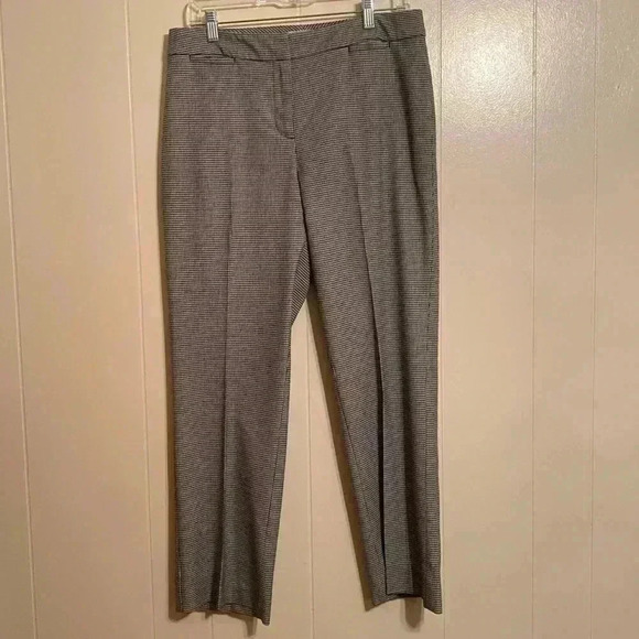 Talbots Signature Trouser Pants Black and White Check Pattern Women’s Size 10 - Picture 1 of 11